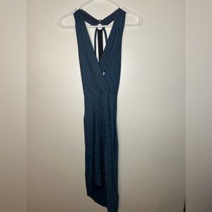Free People Asymmetrical Deep Blue Dress